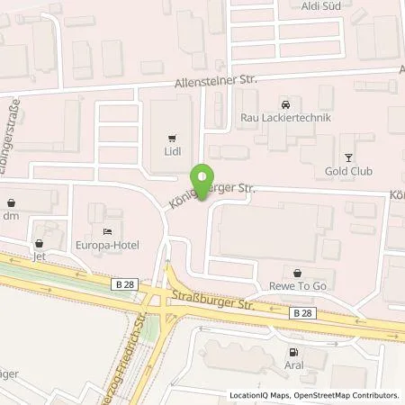 Standortübersicht der Tankstelle EnBW mobility+ AG und Co.KG in 77694 Kehl