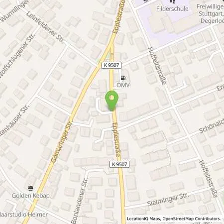 Standortübersicht der Tankstelle EnBW mobility+ AG und Co.KG in 70587 Stuttgart