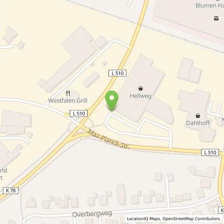 Standortübersicht der Tankstelle EnBW mobility+ AG und Co.KG in 48565 Steinfurt