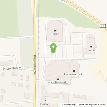 Standortübersicht der Tankstelle EnBW mobility+ AG und Co.KG in 16866 Kyritz