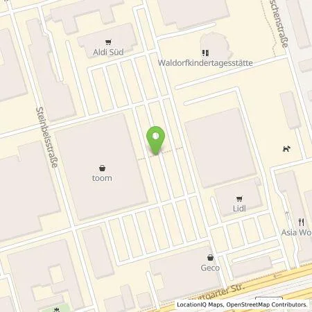 Standortübersicht der Tankstelle EnBW mobility+ AG und Co.KG in 70736 Stuttgart