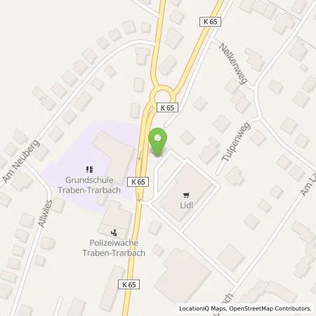 Standortübersicht der Tankstelle EnBW mobility+ AG und Co.KG in 56841 Traben-Trarbach