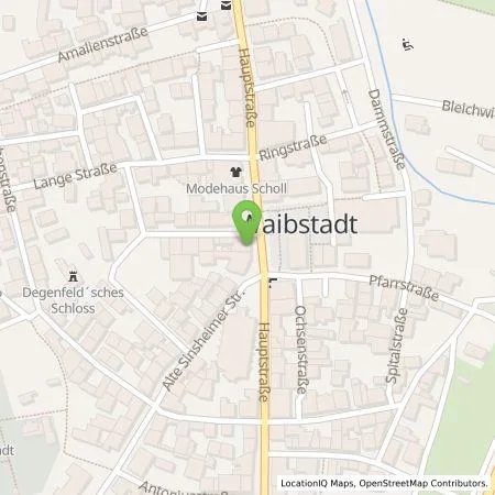 Standortübersicht der Tankstelle EnBW mobility+ AG und Co.KG in 74915 Waibstadt