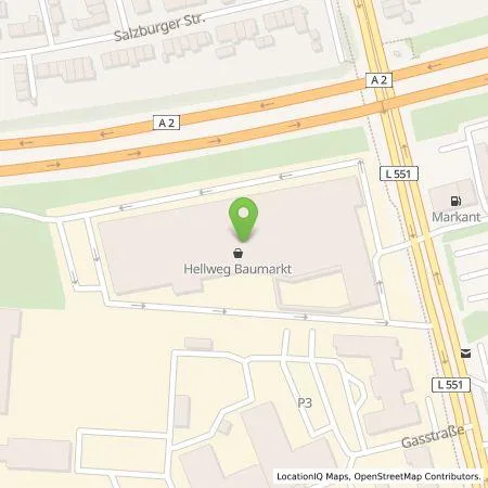 Standortübersicht der Tankstelle EnBW mobility+ AG und Co.KG in 45659 Recklinghausen