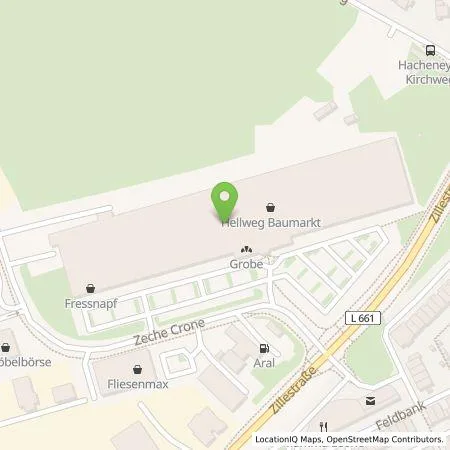 Standortübersicht der Tankstelle EnBW mobility+ AG und Co.KG in 44265 Dortmund