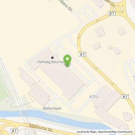 Standortübersicht der Tankstelle EnBW mobility+ AG und Co.KG in 58706 Menden