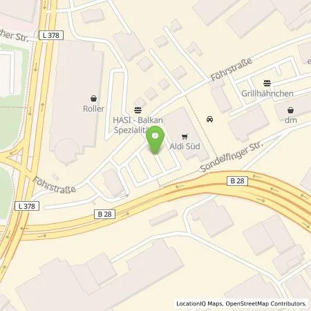 Standortübersicht der Tankstelle EnBW mobility+ AG und Co.KG in 72760 Reutlingen