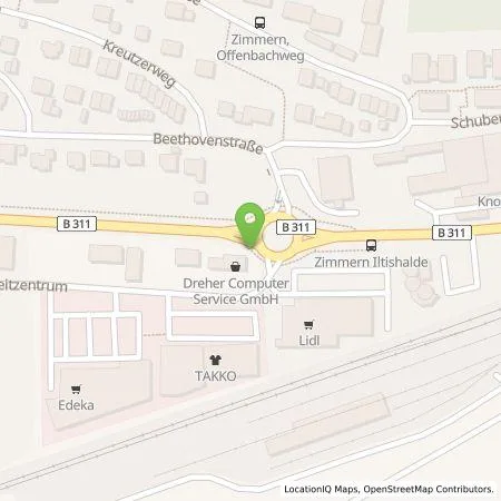 Standortübersicht der Tankstelle EnBW mobility+ AG und Co.KG in 78194 Immendingen