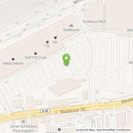 Standortübersicht der Tankstelle EnBW mobility+ AG und Co.KG in 89077 Ulm