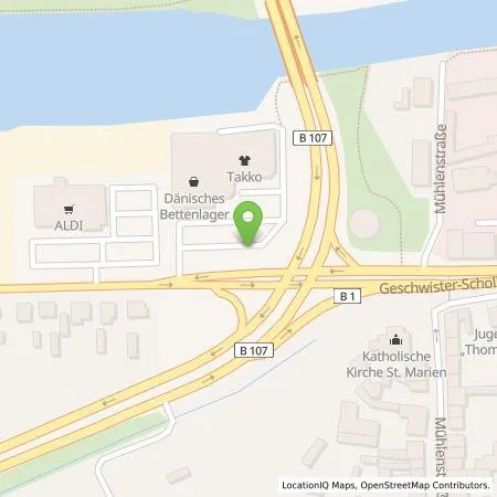 Standortübersicht der Tankstelle EnBW mobility+ AG und Co.KG in 39307 Genthin