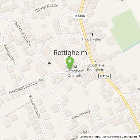 Standortübersicht der Tankstelle EnBW mobility+ AG und Co.KG in 69242 Mühlhausen-Rettigheim