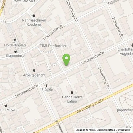 Standortübersicht der Tankstelle EnBW mobility+ AG und Co.KG in 70176 Stuttgart