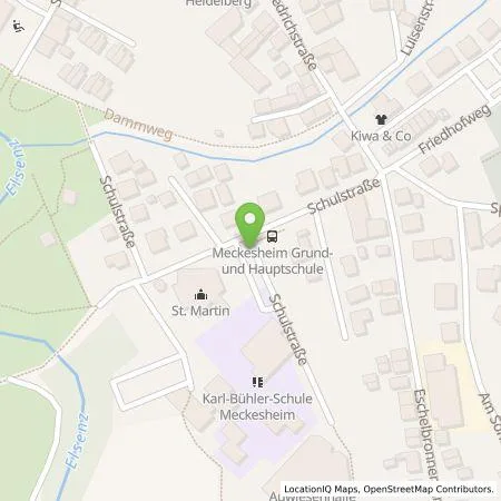 Standortübersicht der Tankstelle EnBW mobility+ AG und Co.KG in 74909 Meckesheim