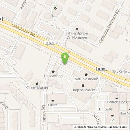 Standortübersicht der Tankstelle EnBW mobility+ AG und Co.KG in 85540 Haar