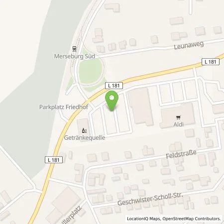 Standortübersicht der Tankstelle EnBW mobility+ AG und Co.KG in 06217 Merseburg