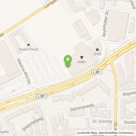 Standortübersicht der Tankstelle EnBW mobility+ AG und Co.KG in 41065 Mönchengladbach