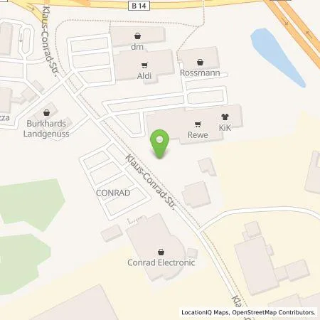 Standortübersicht der Tankstelle EnBW mobility+ AG und Co.KG in 92533 Wernberg-Köblitz