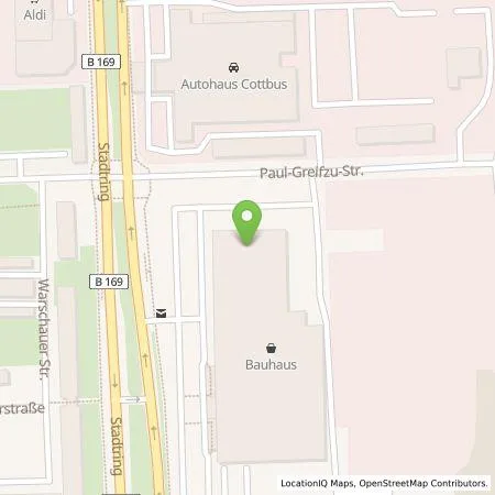 Standortübersicht der Tankstelle EnBW mobility+ AG und Co.KG in 03042 Cottbus