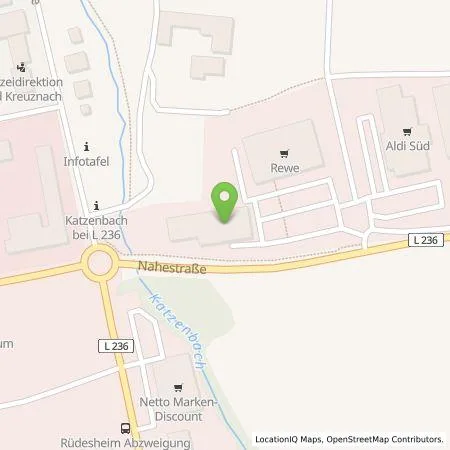 Standortübersicht der Tankstelle EnBW mobility+ AG und Co.KG in 55593 Rüdesheim