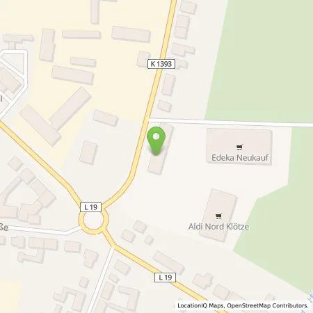 Standortübersicht der Tankstelle EnBW mobility+ AG und Co.KG in 38486 Klötze