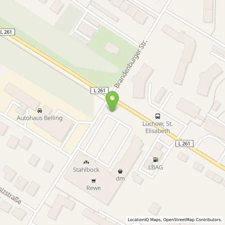 Standortübersicht der Tankstelle EnBW mobility+ AG und Co.KG in 29439 Lüchow