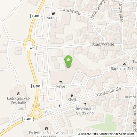 Standortübersicht der Tankstelle EnBW mobility+ AG und Co.KG in 55268 Nieder-Olm