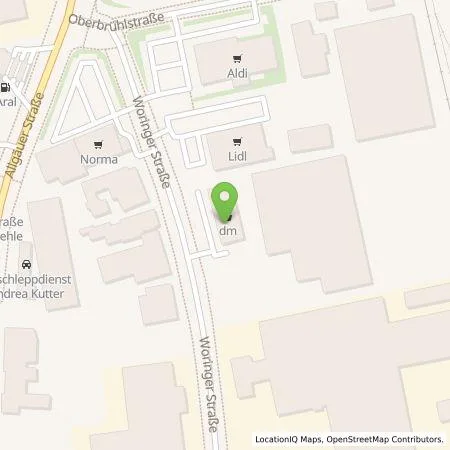 Standortübersicht der Tankstelle EnBW mobility+ AG und Co.KG in 87700 Memmingen