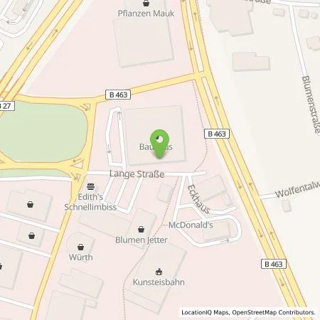 Standortübersicht der Tankstelle EnBW mobility+ AG und Co.KG in 72336 Balingen