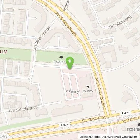 Standortübersicht der Tankstelle EnBW mobility+ AG und Co.KG in 47804 Krefeld