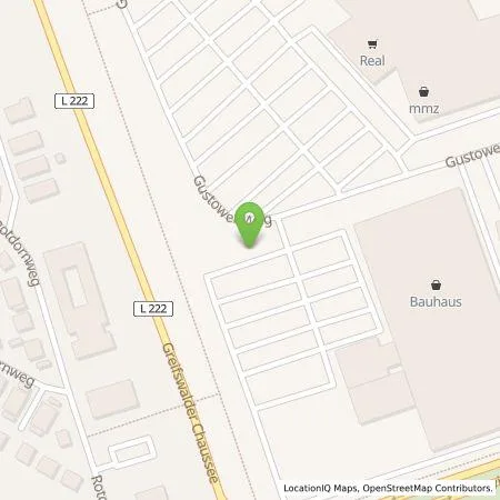 Standortübersicht der Tankstelle EnBW mobility+ AG und Co.KG in 18439 Stralsund