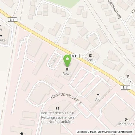 Standortübersicht der Tankstelle EnBW mobility+ AG und Co.KG in 82515 Wolfratshausen