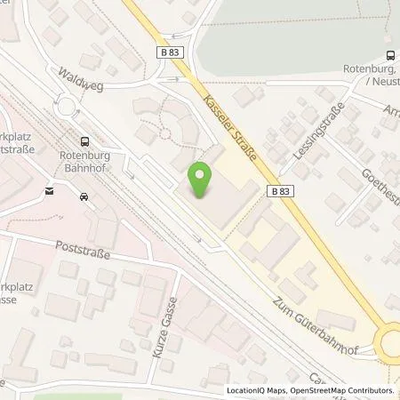 Standortübersicht der Tankstelle EnBW mobility+ AG und Co.KG in 36199 Rotenburg an der Fulda