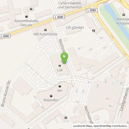 Standortübersicht der Tankstelle EnBW mobility+ AG und Co.KG in 99734 Nordhausen