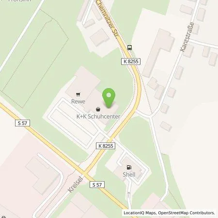 Standortübersicht der Tankstelle EnBW mobility+ AG und Co.KG in 09322 Penig