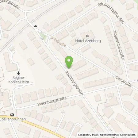 Standortübersicht der Tankstelle EnBW mobility+ AG und Co.KG in 70174 Stuttgart