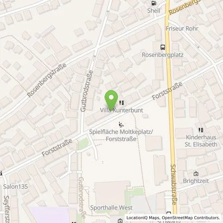 Standortübersicht der Tankstelle EnBW mobility+ AG und Co.KG in 70193 Stuttgart