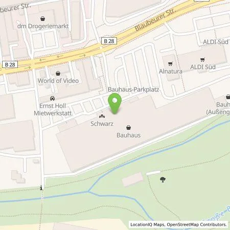 Standortübersicht der Tankstelle EnBW mobility+ AG und Co.KG in 89077 Ulm