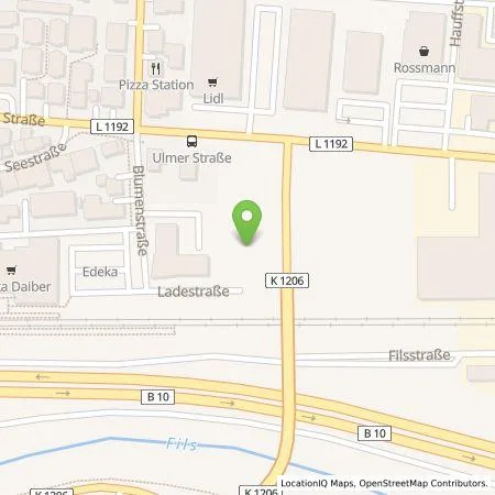 Standortübersicht der Tankstelle EnBW mobility+ AG und Co.KG in 73262 Reichenbach an der Fils