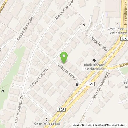 Standortübersicht der Tankstelle EnBW mobility+ AG und Co.KG in 70182 Stuttgart