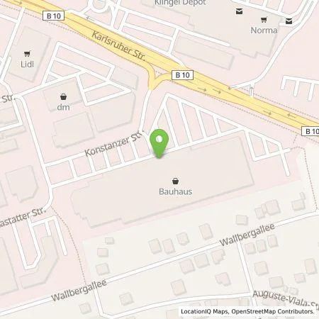 Standortübersicht der Tankstelle EnBW mobility+ AG und Co.KG in 75179 Pforzheim