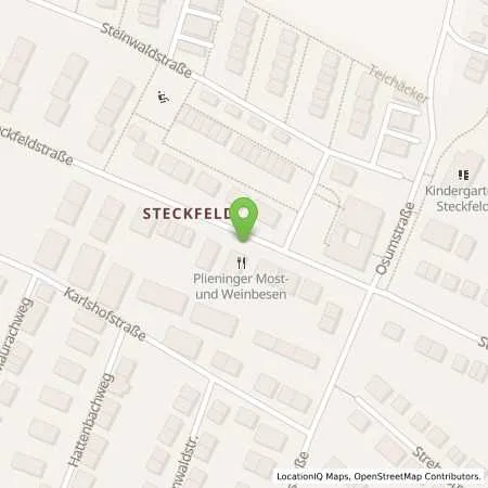 Standortübersicht der Tankstelle eze.network GmbH in 70599 Stuttgart