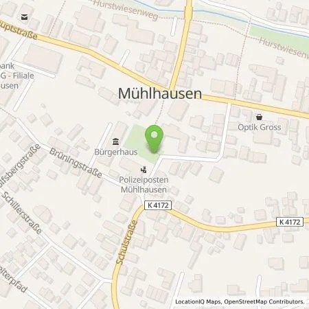 Standortübersicht der Tankstelle EnBW mobility+ AG und Co.KG in 69242 Mühlhausen