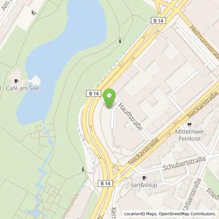 Standortübersicht der Tankstelle EnBW mobility+ AG und Co.KG in 70190 Stuttgart