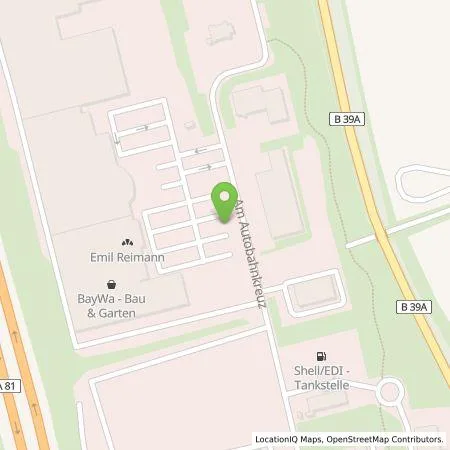 Standortübersicht der Tankstelle EnBW mobility+ AG und Co.KG in 74189 Weinsberg