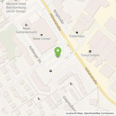 Standortübersicht der Tankstelle EnBW mobility+ AG und Co.KG in 61381 Friedrichsdorf