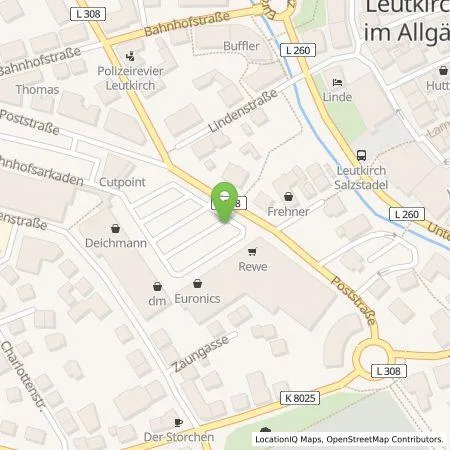 Standortübersicht der Tankstelle EnBW mobility+ AG und Co.KG in 88299 Leutkirch im Allgäu