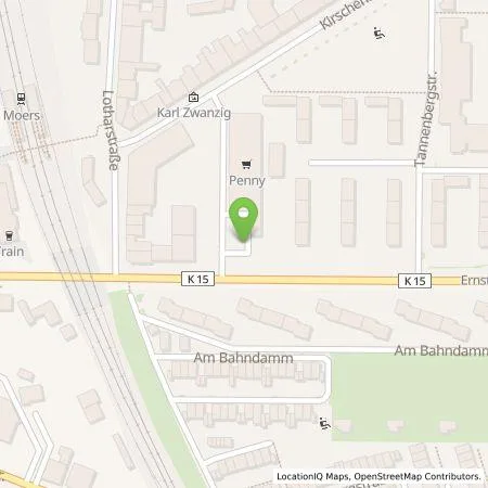 Standortübersicht der Tankstelle EnBW mobility+ AG und Co.KG in 47441 Moers