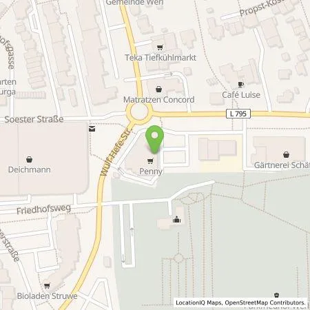 Standortübersicht der Tankstelle EnBW mobility+ AG und Co.KG in 59457 Werl