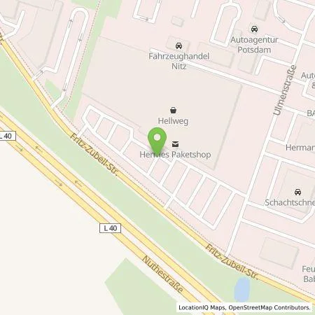 Standortübersicht der Tankstelle EnBW mobility+ AG und Co.KG in 14482 Potsdam