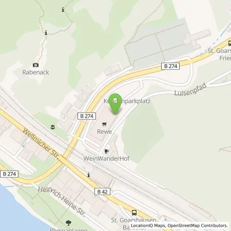 Standortübersicht der Tankstelle EnBW mobility+ AG und Co.KG in 56346 Sankt Goarshausen